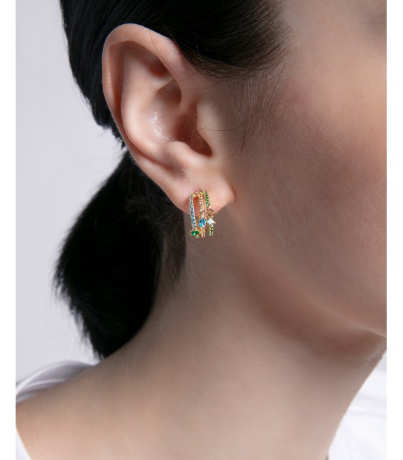 Pendientes de plata - 15121E100-39