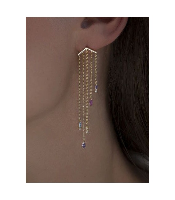 Pendientes de plata - 19405-B-A