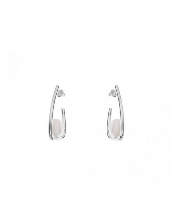 Pendientes de plata - 18474-W-A