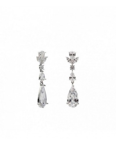 Pendietes de plata - 19618-A