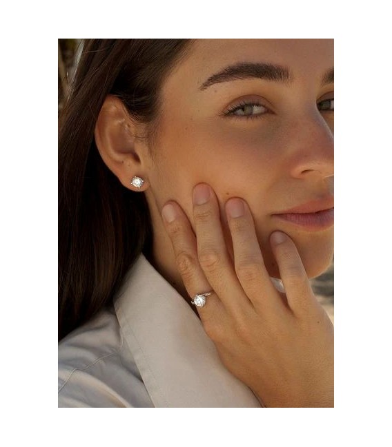 Pendientes de plata - 12558-A