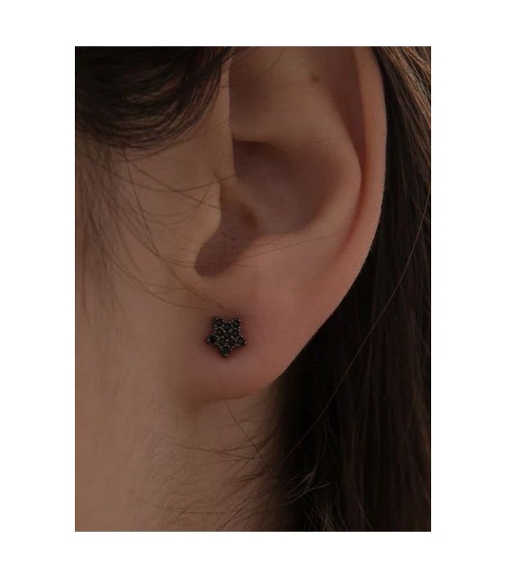 Pendientes de plata - 16369-N-A