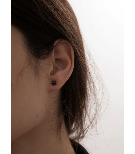 Pendientes de plata - 16369-N-A