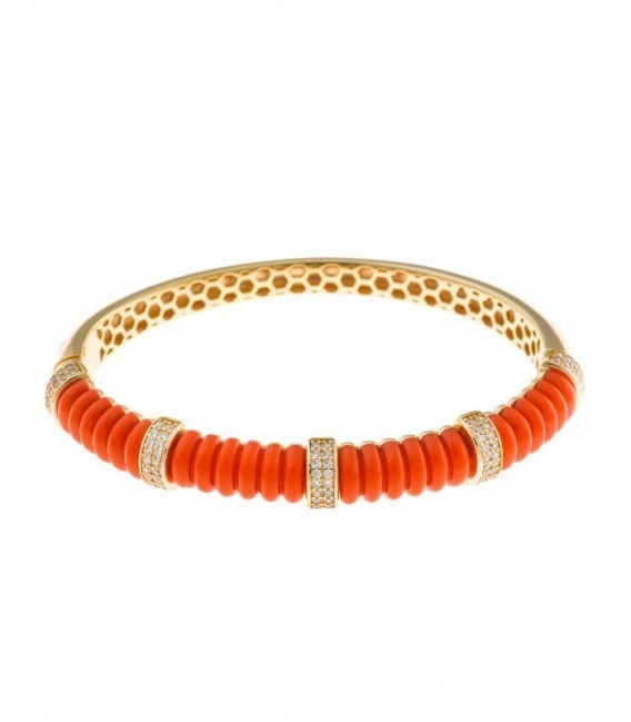 Pulsera de metal bañado en oro - 277PM004