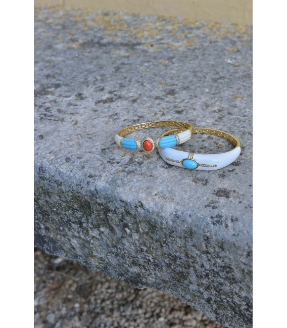 Pulsera de metal bañado en oro - 277PM006