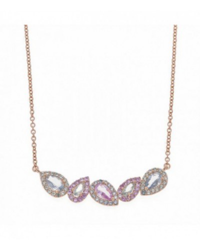 Collar Salvatore en plata rosa - 136C0100
