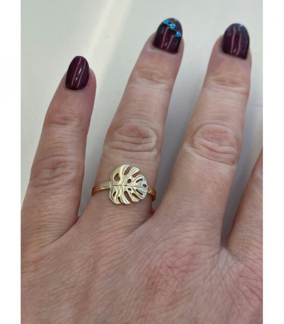 Anillo con baño de oro - 137685