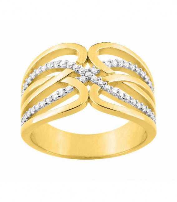 Anillo chapado oro - BSRL46Z