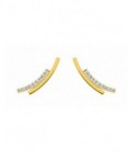 Pendientes chapados oro - BSWM04Z