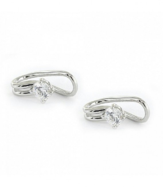 Pendientes earcuff de plata de ley - 9109789