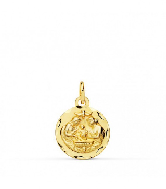 Medalla oro 18k bautismo - P8100-314