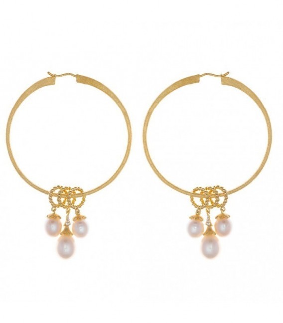 Pendientes de plata de ley - 256A0021